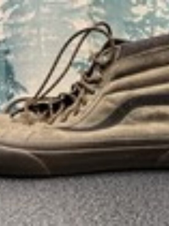 USED Vans SK8-HI Corduroy High Top Sneakers Mens 8.5 Womens 10 Lace Up Gray - Picture 9 of 12